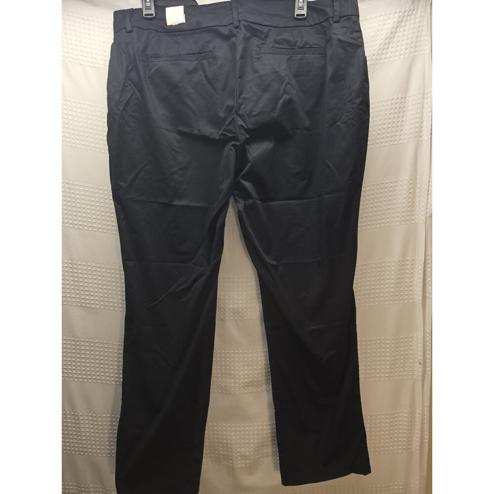 Lee Wrinkle Free Pants Womens Size 18w Petite Black Straight Leg - Picture 6 of 8